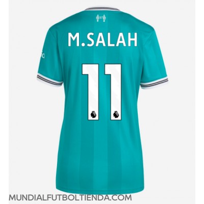 Camiseta Liverpool Mohamed Salah #11 Tercera Equipación Replica 2025-26 para mujer mangas cortas Camiseta Liverpool Mohamed Salah #11 Tercera Equipación Replica 2025-26 para mujer mangas cortas